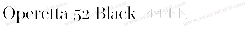Operetta 52 Black字体转换